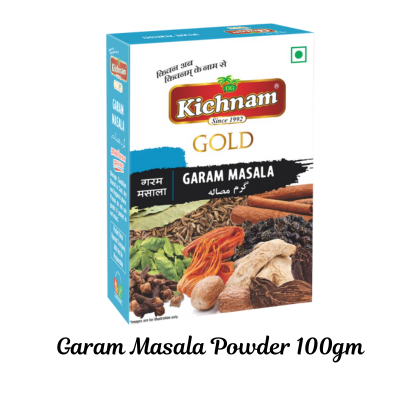 Kichnam Everyday Cooking Essentials Kit - Pack of 5 (Haldi Powder 200gm, Lal Mirch Powder 200gm, Dhania Powder 200gm, Garam Masala Powder 100gm, Sabut (Whole) Jeera 100gm)